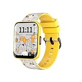WatchOut Champion Kids SmartWatch with Habit Building, Heart Rate, Water Reminder, Curved Sceen, Waterproof, Activity, School Mode, Best Gift, Boys, Girls, Age 3-17, SharkTank Fame (Sunshine Yellow)